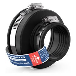 Crassus Adapterkupplung CAC 0893, 75-90mm auf 40-50mm, bis 0,6 bar, EPDM/V2A... CRASSUS-CRA12026 4260431851794 (Abb. 1)