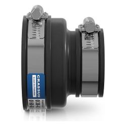 Crassus Adapterkupplung CAC 0682, 60-68mm auf 38-43mm, bis 0,6 bar, 70mm, EPDM/V2A... CRASSUS-CRA12030 4260182342718 (Abb. 1)