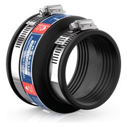 Crassus Adapterkupplung CAC 0924, 82-92mm auf 60-68mm, bis 0,6 bar, 80mm, EPDM/V2A... CRASSUS-CRA12032 4260182342732 (Abb. 1)