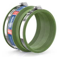 Crassus Adapterkupplung CAC 4000 121-136mm auf 110-121mm, bis 0,6 bar, 100mm, FKM/... CRASSUS-CRA12033FKM 4260431851466 (Abb. 1)
