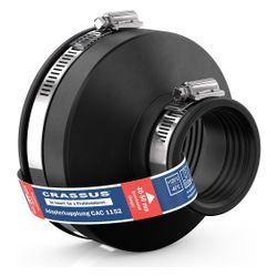 Crassus Adapterkupplung CAC 1152, 100-115mm auf 40-50mm, bis 0,6 bar, 100mm, EPDM/V2A... CRASSUS-CRA12034 4260431851800 (Abb. 1)