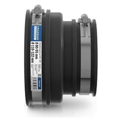 Crassus Adapterkupplung CAC 1221, 110-122mm auf 80-95mm, bis 0,6 bar, 100mm, EPDM/V2A... CRASSUS-CRA12040 4260182342817 (Abb. 1)