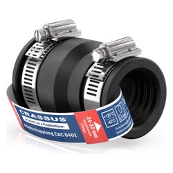 Crassus Adapterkupplung CAC 0401, 32-40mm auf 24-32mm, bis 0,6 bar, TPE/V2A... CRASSUS-CRA12043 4260182340431 (Abb. 1)