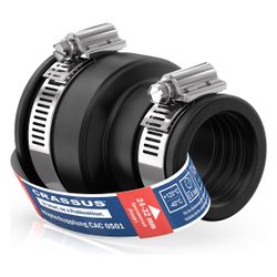 Crassus Adapterkupplung CAC 0501, 40-50mm auf 24-32mm, bis 0,6 bar, 70mm, TPE/V2A... CRASSUS-CRA12044 4260182340448 (Abb. 1)