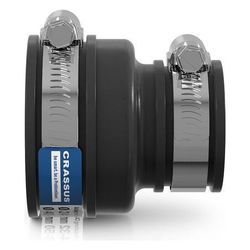 Crassus Adapterkupplung CAC 0501, 40-50mm auf 24-32mm, bis 0,6 bar, 70mm, TPE/V2A... CRASSUS-CRA12044 4260182340448 (Abb. 1)