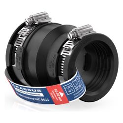 Crassus Adapterkupplung CAC 0633, 53-64mm auf 40-50mm, bis 0,6 bar, 95mm, EPDM/V2A... CRASSUS-CRA12047 4260182340479 (Abb. 1)