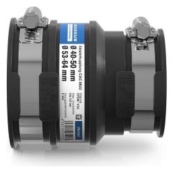 Crassus Adapterkupplung CAC 0633, 53-64mm auf 40-50mm, bis 0,6 bar, 95mm, EPDM/V2A... CRASSUS-CRA12047 4260182340479 (Abb. 1)