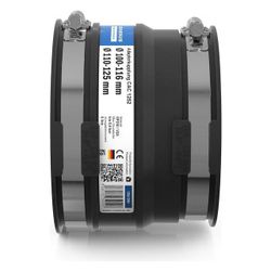 Crassus Adapterkupplung CAC 1252, 110-125mm auf 100-116mm, bis 0,6 bar, EPDM/V2A... CRASSUS-CRA12054 4260182340547 (Abb. 1)