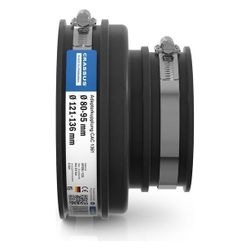 Crassus Adapterkupplung CAC 1361, 121-136mm auf 80-95mm, bis 0,6 bar, EPDM/V2A... CRASSUS-CRA12056 4260182340561 (Abb. 1)
