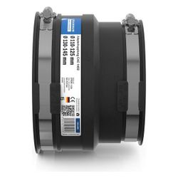 Crassus Adapterkupplung CAC 1452, 130-145mm auf 110-125mm, bis 0,6 bar, EPDM/V2A... CRASSUS-CRA12060 4260182340608 (Abb. 1)