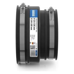 Crassus Adapterkupplung CAC 1603, 144-160mm auf 121-136mm, bis 0,6 bar, 120mm, EPDM/V... CRASSUS-CRA12063 4260182340639 (Abb. 1)
