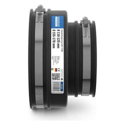 Crassus Adapterkupplung CAC 1702, 155-170mm auf 110-125mm, bis 0,6 bar, 120mm, EPDM/V... CRASSUS-CRA12065 4260182340653 (Abb. 1)