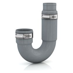 Crassus Flexibler Siphon, DN 32/38mm, Kunststoff, Grau, CRA12081... CRASSUS-CRA12081 4260182342664 (Abb. 1)