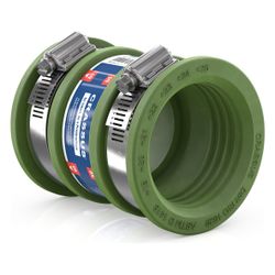 Crassus Schlauchadapter Typ 1 CDC 050 FKM, 40-50mm, 0,6 bar, Gummi, V2A... CRASSUS-CRA14023FKM 4260431851367 (Abb. 1)