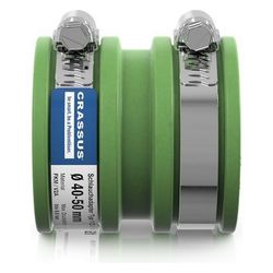 Crassus Schlauchadapter Typ 1 CDC 050 FKM, 40-50mm, 0,6 bar, Gummi, V2A... CRASSUS-CRA14023FKM 4260431851367 (Abb. 1)
