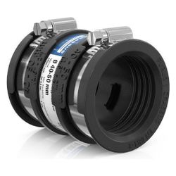 Crassus Schlauchadapter Typ 1 CDC 050, 40-50mm, 0,6 bar, 80mm, EPDM/V2A... CRASSUS-CRA14023 4260182340233 (Abb. 1)