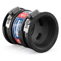 Crassus Schlauchadapter Typ 1 CDC 065, 50-65mm, 0,6 bar, EPDM/V2A, 90mm... CRASSUS-CRA14024 4260182340240 (Abb. 1)