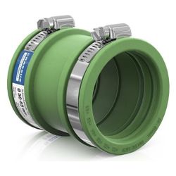 Crassus Schlauchadapter Typ 1 CDC 065 FKM, 50-65mm, 0,6 bar, 90mm, Gummi/V2A... CRASSUS-CRA14024FKM 4260431851343 (Abb. 1)