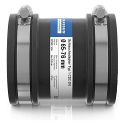 Crassus Schlauchadapter Typ 1 CDC 076, 65-76mm, 0,6 bar, EPDM/V2A, CRA14025... CRASSUS-CRA14025 4260182340257 (Abb. 1)