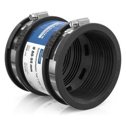 Crassus Schlauchadapter Typ 1 CDC 095, 80-95mm, 0,6 bar, EPDM/V2A, CRA14027... CRASSUS-CRA14027 4260182340271 (Abb. 1)