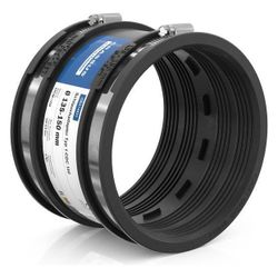 Crassus Schlauchadapter Typ 1 CDC 150, 135-150mm, 0,6 bar, EPDM/V2A, 120mm... CRASSUS-CRA14031 4260182340318 (Abb. 1)