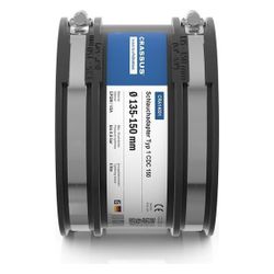 Crassus Schlauchadapter Typ 1 CDC 150, 135-150mm, 0,6 bar, EPDM/V2A, 120mm... CRASSUS-CRA14031 4260182340318 (Abb. 1)