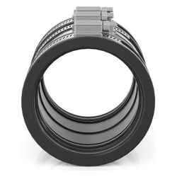 Crassus Schlauchadapter 2B CSC 076, 65-76mm, 2,5 bar, EPDM/V2A, 110mm, Gummi... CRASSUS-CRA14034 4260182340349 (Abb. 1)