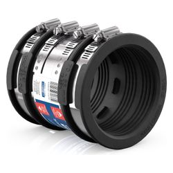 Crassus Schlauchadapter Typ 2B CSC 085, 70-85mm, 2,5 bar, EPDM/V2A, 120mm... CRASSUS-CRA14035 4260182340356 (Abb. 1)