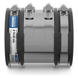 Crassus Schlauchadapter Typ 2B CSC 085, 70-85mm, 2,5 bar, EPDM/V2A, 120mm... CRASSUS-CRA14035 4260182340356 (Abb. 1)
