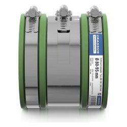 Crassus Schlauchadapter Typ 2B CSC 095, 80-95mm, 2,5 bar, FKM/V2A, CRA14036FKM... CRASSUS-CRA14036FKM 4260431852241 (Abb. 1)