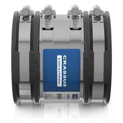 Crassus Schlauchadapter Typ 2B CSC 095, 80-95mm, 2,5 bar, 120mm, EPDM/V2A... CRASSUS-CRA14036 4260182340363 (Abb. 1)