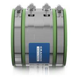 Crassus Schlauchadapter 2B CSC 115 100-115mm, 2,5 bar, FKM/V2A, CRA14037FKM... CRASSUS-CRA14037FKM 4260431851619 (Abb. 1)