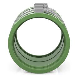 Crassus Schlauchadapter 2B CSC 115 100-115mm, 2,5 bar, FKM/V2A, CRA14037FKM... CRASSUS-CRA14037FKM 4260431851619 (Abb. 1)