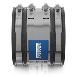 Crassus Schlauchadapter 2B CSC 116, 100-116mm, 2,5 bar, EPDM/V2A, 120mm... CRASSUS-CRA14037 4260182340370 (Abb. 1)