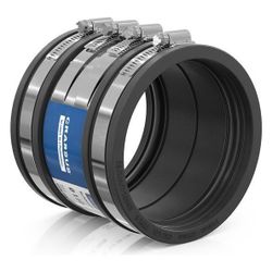 Crassus Schlauchadapter Typ 2B CSC 121, 110-121mm, 2,5 bar, EPDM/V2A, CRA14038... CRASSUS-CRA14038 4260182340387 (Abb. 1)