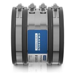 Crassus Schlauchadapter Typ 2B CSC 121, 110-121mm, 2,5 bar, EPDM/V2A, CRA14038... CRASSUS-CRA14038 4260182340387 (Abb. 1)