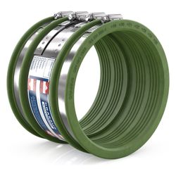 Crassus Schlauchadapter Typ 2B CSC 137, 120-137mm, 2,5 bar, FKM/V2A, CRA14039FKM... CRASSUS-CRA14039FKM 4260431851626 (Abb. 1)