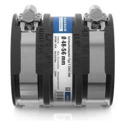 Crassus Schlauchadapter Typ 1 CDC 056, 48-56mm, 0,6 bar, EPDM/V2A, 80mm... CRASSUS-CRA14045 4260182342350 (Abb. 1)