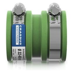Crassus Schlauchadapter Typ 1 CDC 040, 32-40mm, 0,6 bar, 68mm, FKM/V2A... CRASSUS-CRA14047FKM 4260431851350 (Abb. 1)