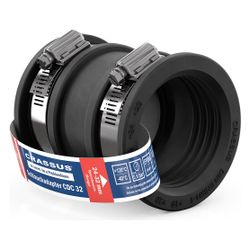 Crassus Schlauchadapter Typ 1 CDC 032, 24-32mm, 0,6 bar, 68mm, EPDM/V2A... CRASSUS-CRA14048 4260431851756 (Abb. 1)