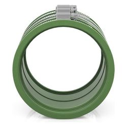 Crassus Schlauchadapter Typ 2B CSC 125 FKM, 110-125mm, 2,5 bar, Gummi/V2A... CRASSUS-CRA14109FKM 4260431851831 (Abb. 1)