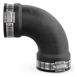 Crassus Flexibler Bogen CFB 050, 90 Grad, 40-50mm, G 1 1/2", bis 0,6 bar, 100mm, EPDM... CRASSUS-CRA15066 4260182340660 (Abb. 1)