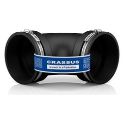 Crassus Flexibler Bogen CFB 118, 90 Grad, 106-118mm, G 4", bis 0,6 bar, 220mm, EPDM/V... CRASSUS-CRA15069 4260182340691 (Abb. 1)