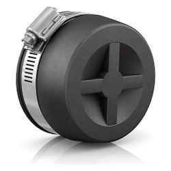 Crassus Endkappe CEC 045, 37-45mm, bis 0,6 bar, 40mm, EPDM/V2A, Schwarz... CRASSUS-CRA15074 4260182346341 (Abb. 1)