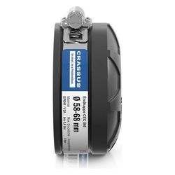 Crassus Endkappe CEC 068, 58-68mm, bis 0,6 bar, 40mm, EPDM/V2A, Schwarz... CRASSUS-CRA15075 4260182340752 (Abb. 1)