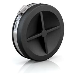 Crassus Endkappe CEC 092, 80-92mm, bis 0,6 bar, 44mm, EPDM/V2A, Schwarz... CRASSUS-CRA15076 4260182340769 (Abb. 1)