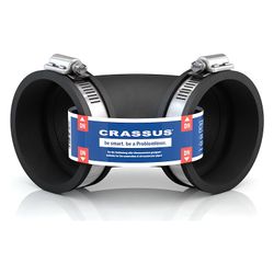 Crassus Flexibler Bogen CFB 038, 90 Grad, 30-38mm, G 1 1/4", bis 0,6 bar, 80mm, EPDM/... CRASSUS-CRA15081 4260182343142 (Abb. 1)