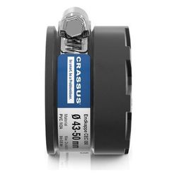 Crassus Endkappe CEC 050, 43-50mm, bis 0,6 bar, 30mm, EPDM, PVC/V2A, Schwarz... CRASSUS-CRA15083 4260182340745 (Abb. 1)