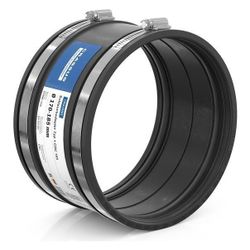 Crassus Schlauchadapter Typ 1 CDC 185, 170-185mm, 0,6 bar, EPDM/V2A, CRA16203... CRASSUS-CRA16203 4260182342039 (Abb. 1)