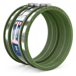 Crassus Schlauchadapter Typ 2B CSC 200 175-200mm, 2,5 bar, FKM/V2A... CRASSUS-CRA16217FKM 4260431851640 (Abb. 1)